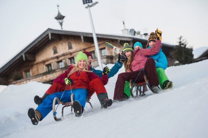 Rodeln im Winterurlaub in Flachau - Ski amadé